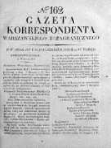 Gazeta Korrespondenta Warszawskiego i Zagranicznego 1826, Nr 162