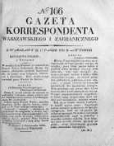 Gazeta Korrespondenta Warszawskiego i Zagranicznego 1826, Nr 166