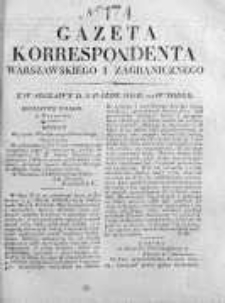 Gazeta Korrespondenta Warszawskiego i Zagranicznego 1826, Nr 174