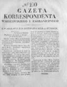 Gazeta Korrespondenta Warszawskiego i Zagranicznego 1826, Nr 190
