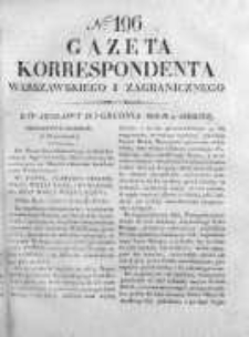 Gazeta Korrespondenta Warszawskiego i Zagranicznego 1826, Nr 196