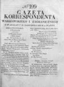 Gazeta Korrespondenta Warszawskiego i Zagranicznego 1826, Nr 199