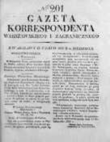 Gazeta Korrespondenta Warszawskiego i Zagranicznego 1826, Nr 201