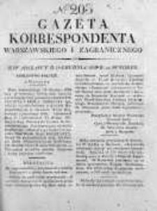 Gazeta Korrespondenta Warszawskiego i Zagranicznego 1826, Nr 203