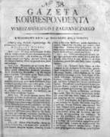 Gazeta Korrespondenta Warszawskiego i Zagranicznego 1816, Nr 38