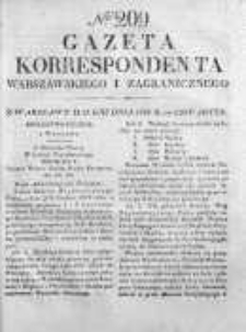 Gazeta Korrespondenta Warszawskiego i Zagranicznego 1826, Nr 209
