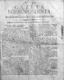 Gazeta Korrespondenta Warszawskiego i Zagranicznego 1816, Nr 40