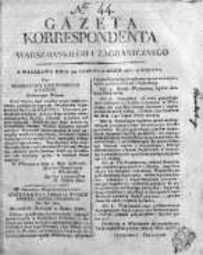 Gazeta Korrespondenta Warszawskiego i Zagranicznego 1816, Nr 44