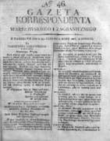 Gazeta Korrespondenta Warszawskiego i Zagranicznego 1816, Nr 46