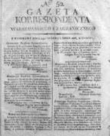 Gazeta Korrespondenta Warszawskiego i Zagranicznego 1816, Nr 52