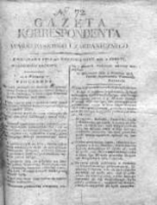 Gazeta Korrespondenta Warszawskiego i Zagranicznego 1815, Nr 72