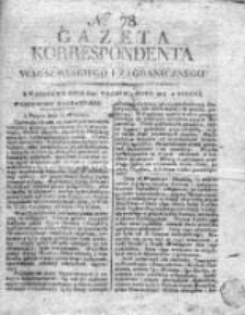 Gazeta Korrespondenta Warszawskiego i Zagranicznego 1815, Nr 78