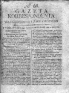 Gazeta Korrespondenta Warszawskiego i Zagranicznego 1815, Nr 86