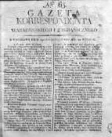 Gazeta Korrespondenta Warszawskiego i Zagranicznego 1816, Nr 65