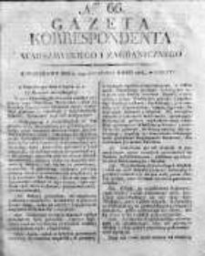 Gazeta Korrespondenta Warszawskiego i Zagranicznego 1816, Nr 66