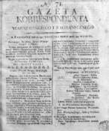 Gazeta Korrespondenta Warszawskiego i Zagranicznego 1816, Nr 71