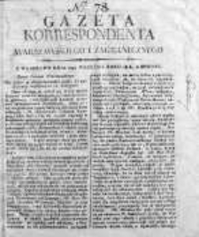 Gazeta Korrespondenta Warszawskiego i Zagranicznego 1816, Nr 78