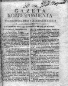 Gazeta Korrespondenta Warszawskiego i Zagranicznego 1815, Nr 101