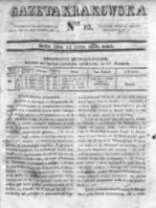 Gazeta Krakowska, 1830, nr 12