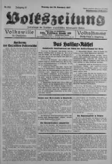 Volkszeitung 23 listopad 1937 nr 322