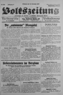 Volkszeitung 24 listopad 1937 nr 323