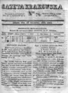 Gazeta Krakowska, 1830, nr 74
