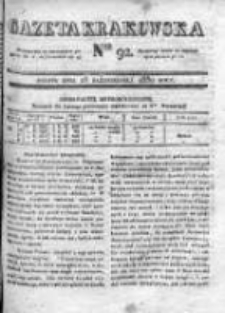 Gazeta Krakowska, 1830, nr 92