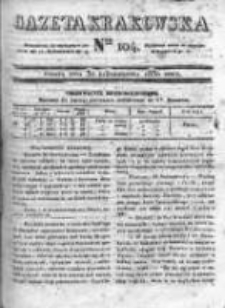 Gazeta Krakowska, 1830, nr 104