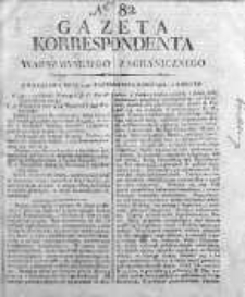 Gazeta Korrespondenta Warszawskiego i Zagranicznego 1816, Nr 82