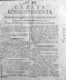 Gazeta Korrespondenta Warszawskiego i Zagranicznego 1816, Nr 83