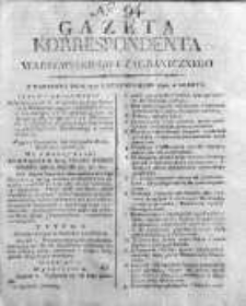 Gazeta Korrespondenta Warszawskiego i Zagranicznego 1816, Nr 94