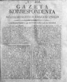 Gazeta Korrespondenta Warszawskiego i Zagranicznego 1816, Nr 101