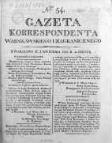 Gazeta Korrespondenta Warszawskiego i Zagranicznego 1824, Nr 54