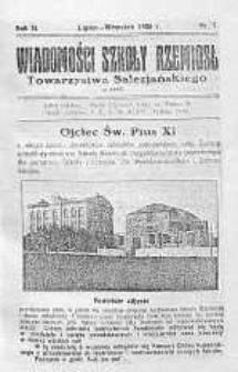 Wiadomości Szkoły Rzemiosł Towarzystwa Salezjańskiego lipiec-wrzesień R. 2. 1926 nr 7