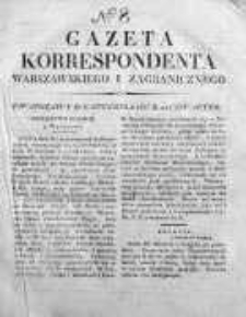 Gazeta Korrespondenta Warszawskiego i Zagranicznego 1827, Nr 8