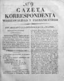 Gazeta Korrespondenta Warszawskiego i Zagranicznego 1827, Nr 9