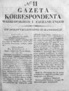 Gazeta Korrespondenta Warszawskiego i Zagranicznego 1827, Nr 11