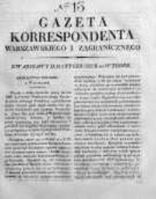 Gazeta Korrespondenta Warszawskiego i Zagranicznego 1827