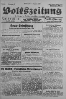 Volkszeitung 1 grudzień 1937 nr 330