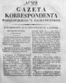 Gazeta Korrespondenta Warszawskiego i Zagranicznego 1827, Nr 22