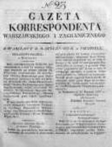 Gazeta Korrespondenta Warszawskiego i Zagranicznego 1827, Nr 23