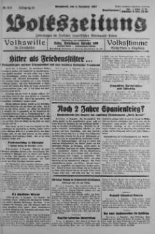 Volkszeitung 4 grudzień 1937 nr 333