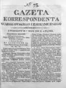 Gazeta Korrespondenta Warszawskiego i Zagranicznego 1824, Nr 73