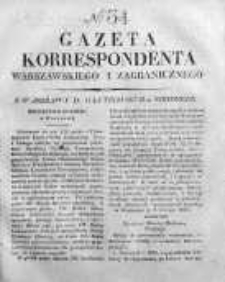 Gazeta Korrespondenta Warszawskiego i Zagranicznego 1827, Nr 34