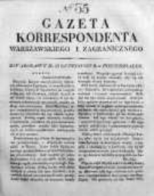 Gazeta Korrespondenta Warszawskiego i Zagranicznego 1827, Nr 35