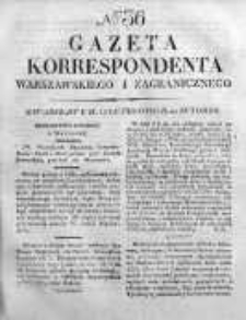 Gazeta Korrespondenta Warszawskiego i Zagranicznego 1827, Nr 36