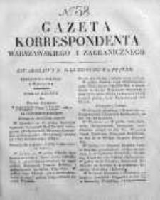 Gazeta Korrespondenta Warszawskiego i Zagranicznego 1827, Nr 38