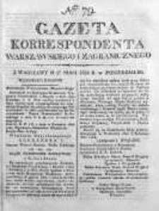 Gazeta Korrespondenta Warszawskiego i Zagranicznego 1824, Nr 79