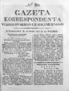 Gazeta Korrespondenta Warszawskiego i Zagranicznego 1824, Nr 80
