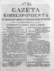 Gazeta Korrespondenta Warszawskiego i Zagranicznego 1824, Nr 85